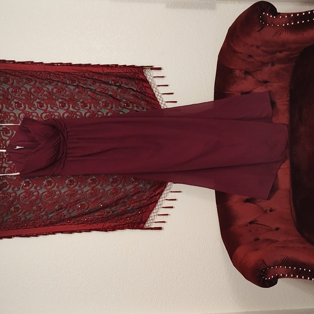 House of Wu (Christina Wu) Bridesmaid Dress BM39 Size 14 Color Sangria